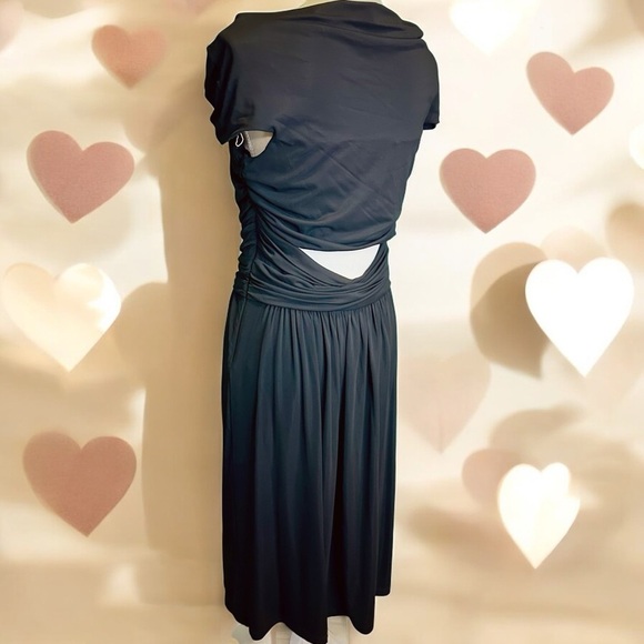 NWT Alberta Ferretti ‘Women’s Off-The-Shoulder Crisscross Keyhole Cutout Dress’ - Picture 10 of 16